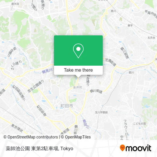 薬師池公園 東第2駐車場 map