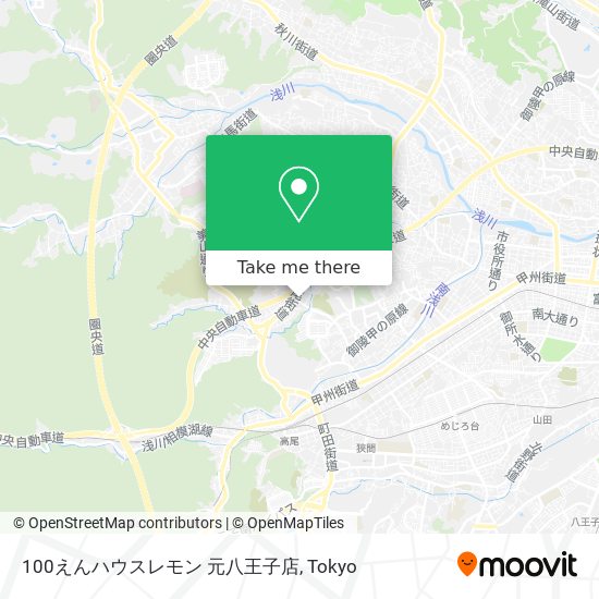 100えんハウスレモン 元八王子店 map