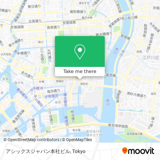 アシックスジャパン本社ビル map