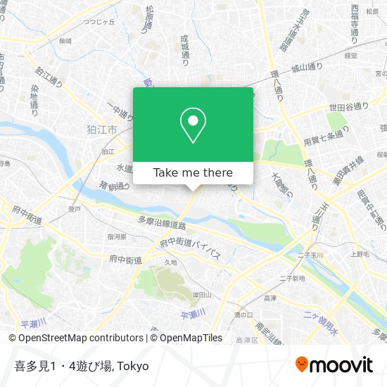 喜多見1・4遊び場 map