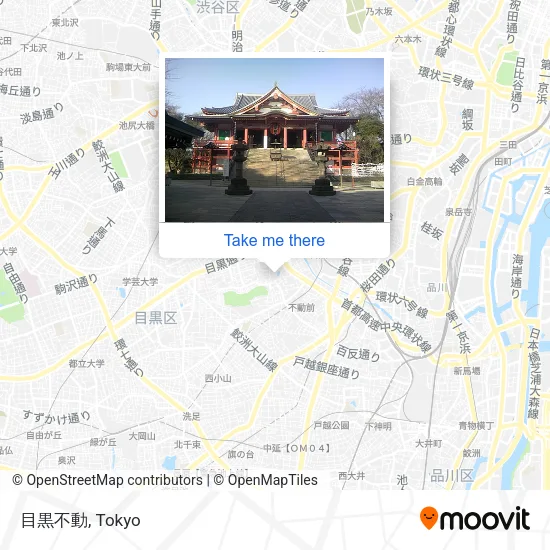 目黒不動 map