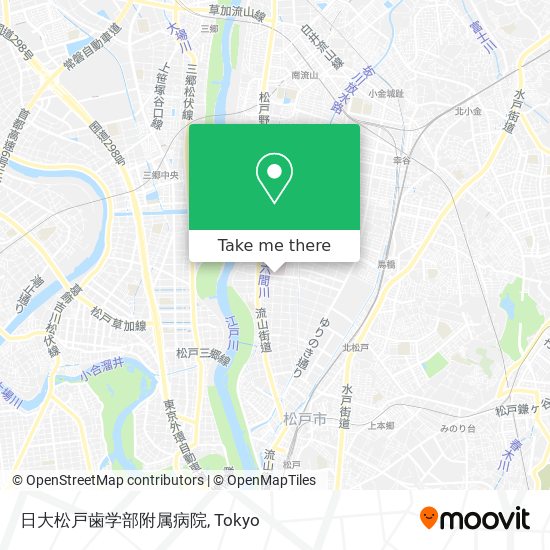 日大松戸歯学部附属病院 map