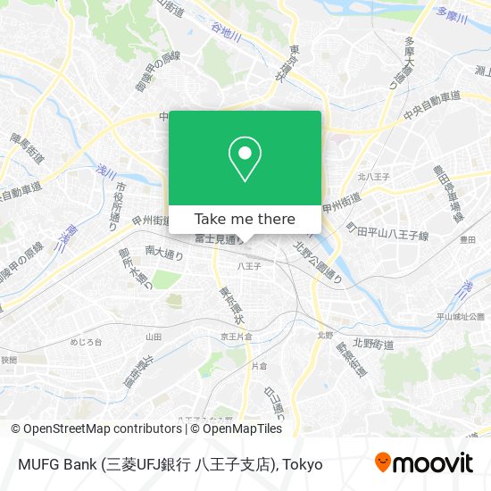 MUFG Bank (三菱UFJ銀行 八王子支店) map
