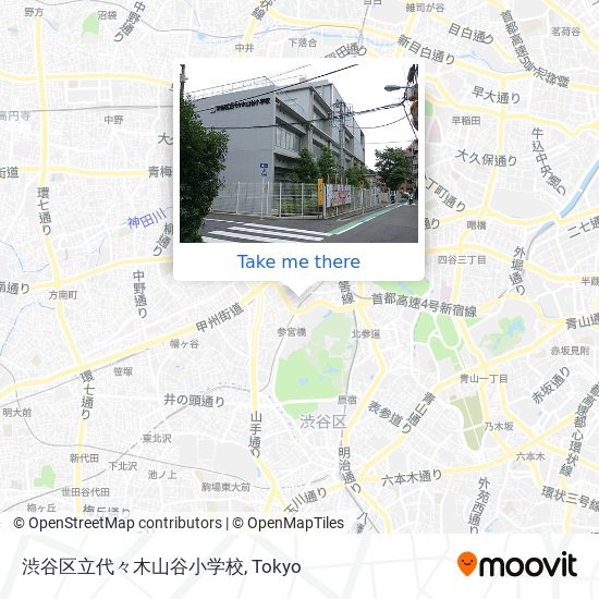 渋谷区立代々木山谷小学校 map