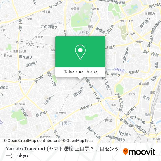 Yamato Transport (ヤマト運輸 上目黒３丁目センター) map