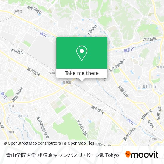 青山学院大学 相模原キャンパス J・K・L棟 map