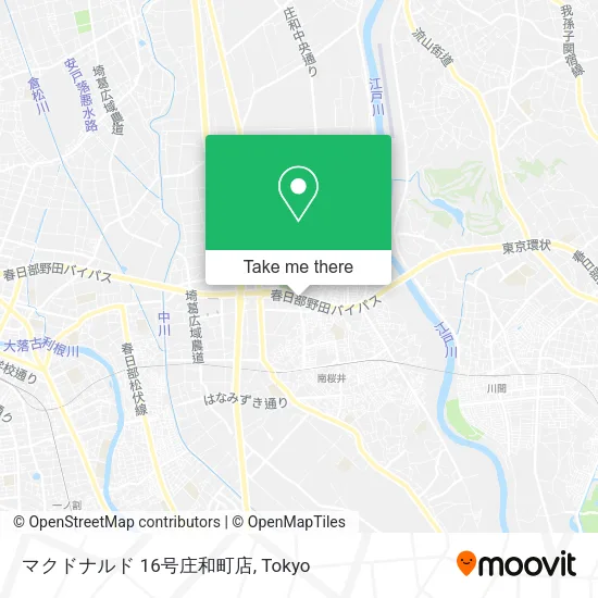 マクドナルド 16号庄和町店 map