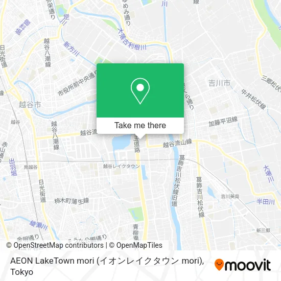 AEON Lake Town Mori map