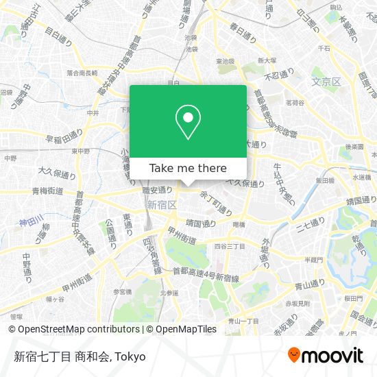 新宿七丁目 商和会 map