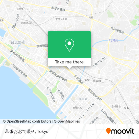 幕張おおで眼科 map