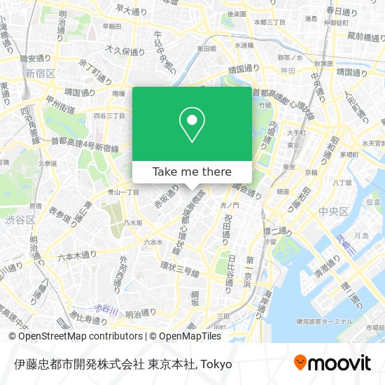 伊藤忠都市開発株式会社 東京本社 map