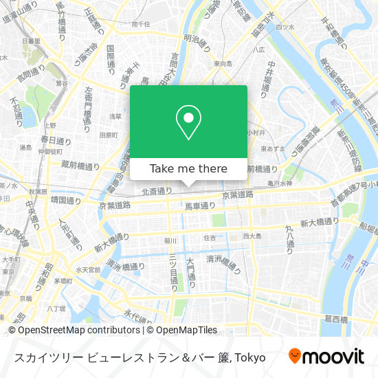 スカイツリー ビューレストラン＆バー 簾 map