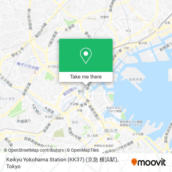 Keikyu Yokohama Station (KK37) (京急 横浜駅) map