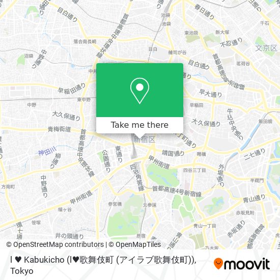 l ♥ Kabukicho (l♥歌舞伎町 (アイラブ歌舞伎町)) map