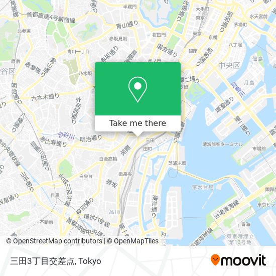 三田3丁目交差点 map