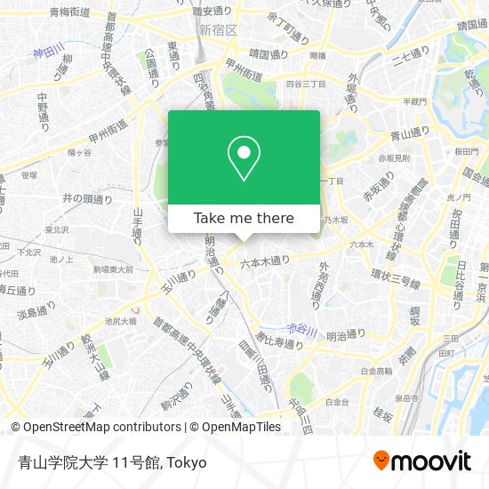 青山学院大学 11号館 map