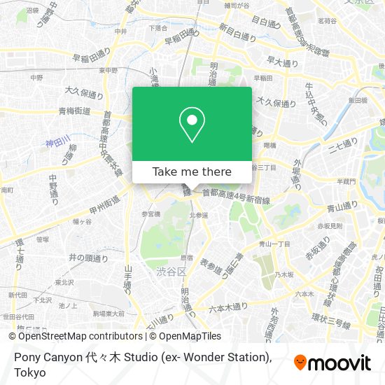 Pony Canyon 代々木 Studio (ex- Wonder Station) map