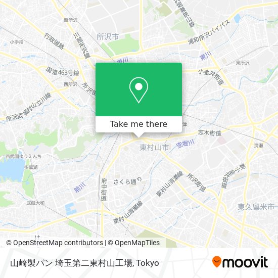 山崎製パン 埼玉第二東村山工場 map
