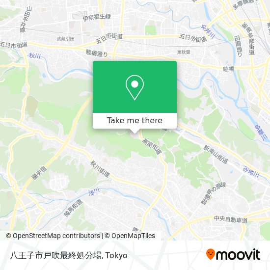 八王子市戸吹最終処分場 map