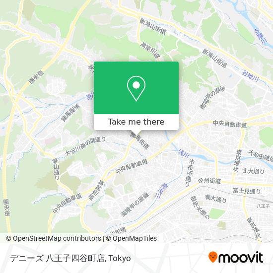デニーズ 八王子四谷町店 map