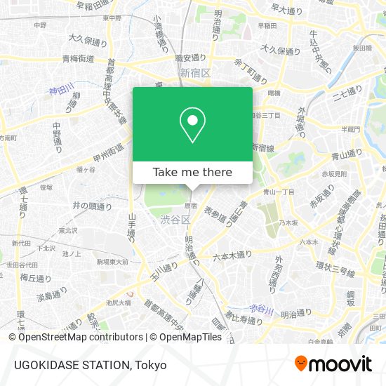 UGOKIDASE STATION map