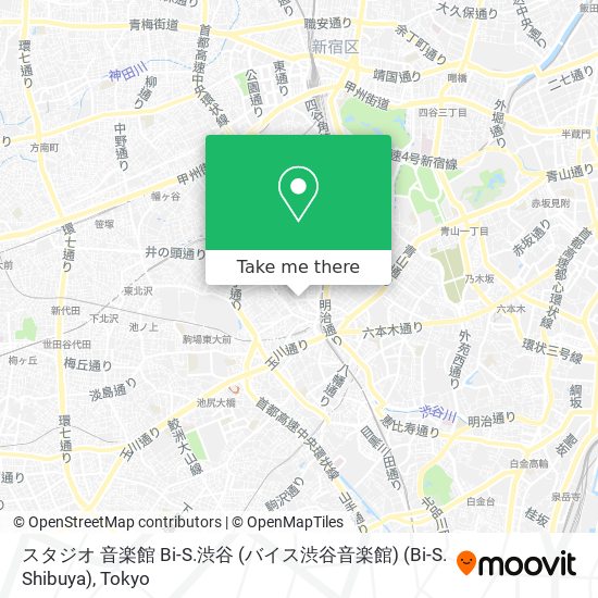 スタジオ 音楽館 Bi-S.渋谷 (バイス渋谷音楽館) (Bi-S. Shibuya) map