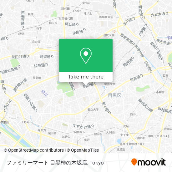 ファミリーマート 目黒柿の木坂店 map