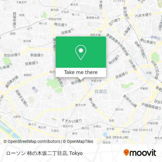 ローソン 柿の木坂二丁目店 map