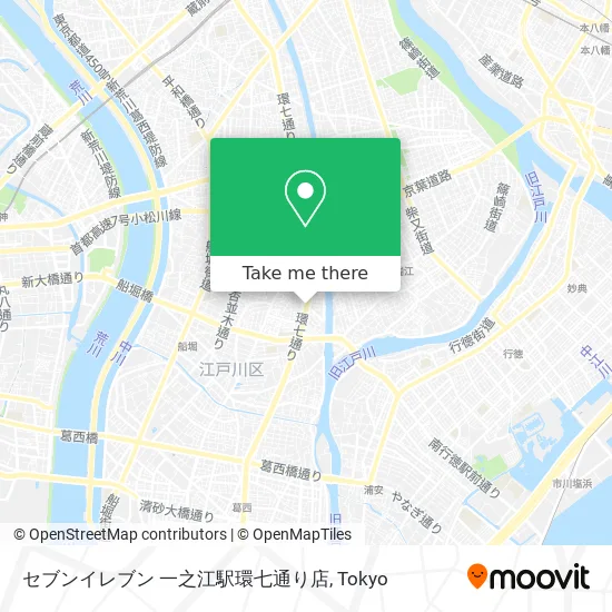 セブンイレブン 一之江駅環七通り店 map
