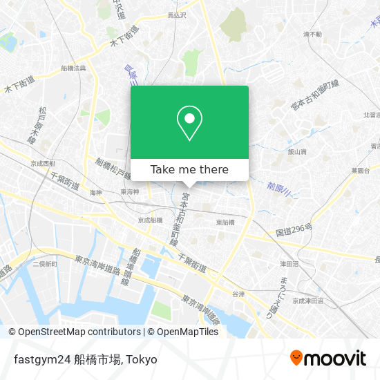 fastgym24 船橋市場 map