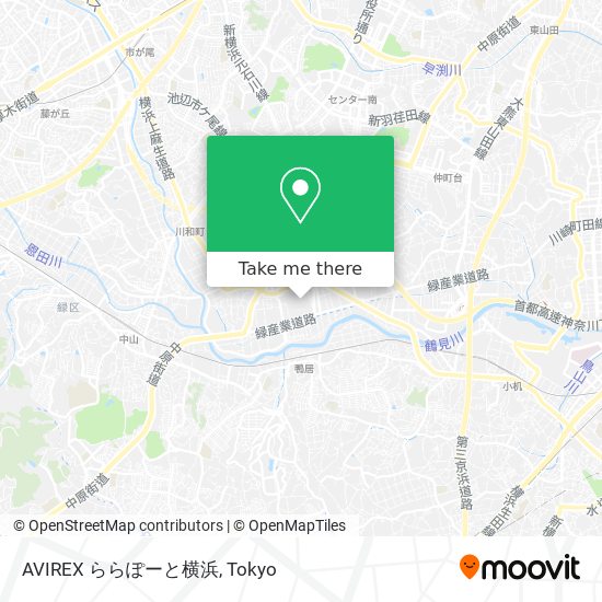 AVIREX ららぽーと横浜 map
