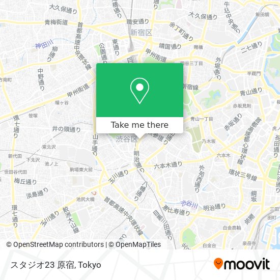 スタジオ23 原宿 map