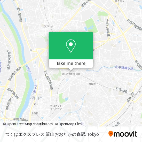 つくばエクスプレス 流山おおたかの森駅 map