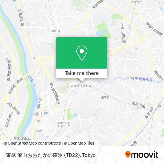 東武 流山おおたかの森駅 (TD22) map