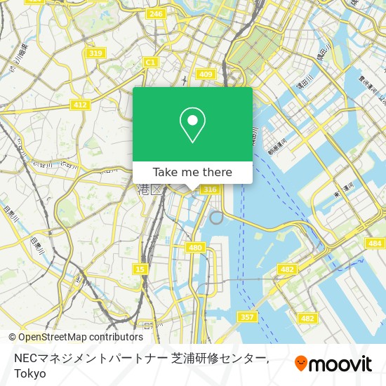 NECマネジメントパートナー 芝浦研修センター map
