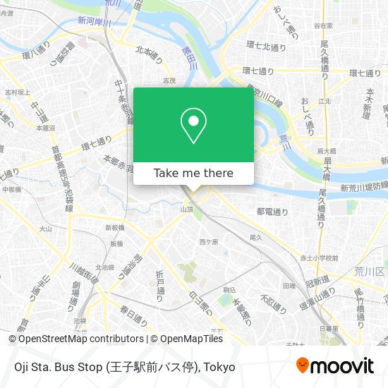 Oji Sta. Bus Stop (王子駅前バス停) map