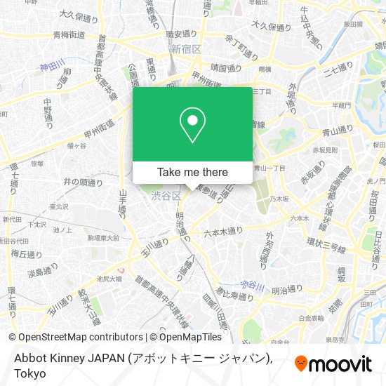 Abbot Kinney JAPAN (アボットキニー ジャパン) map