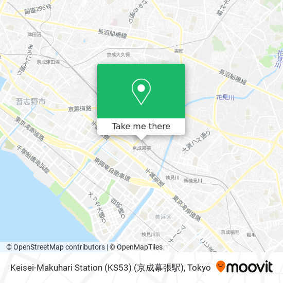 Keisei-Makuhari Station (KS53) (京成幕張駅) map