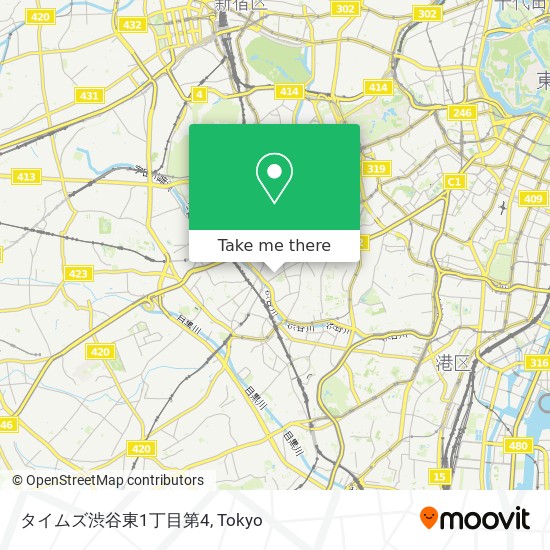 タイムズ渋谷東1丁目第4 map