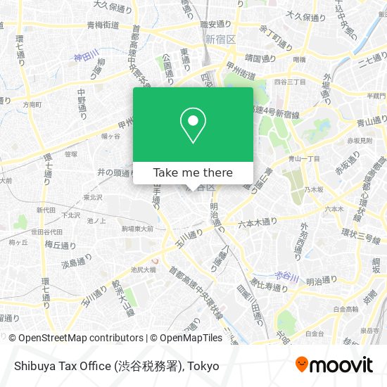 Shibuya Tax Office (渋谷税務署) map