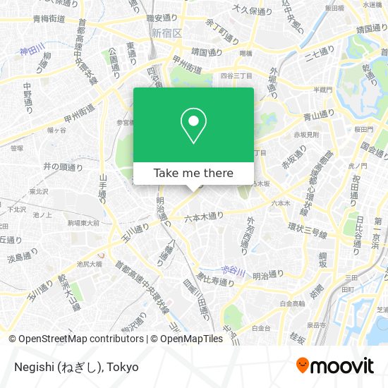 Negishi (ねぎし) map
