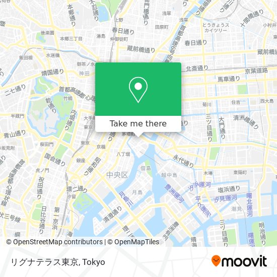 リグナテラス東京 map