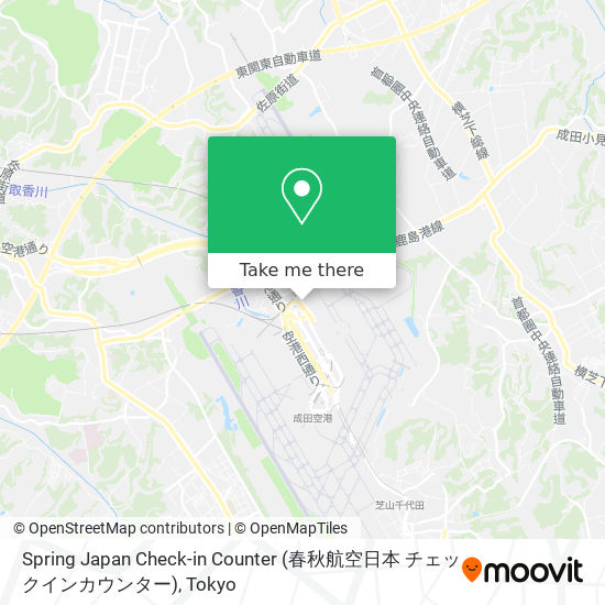 Spring Japan Check-in Counter (春秋航空日本 チェックインカウンター) map