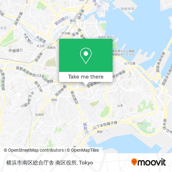 横浜市南区総合庁舎 南区役所 map