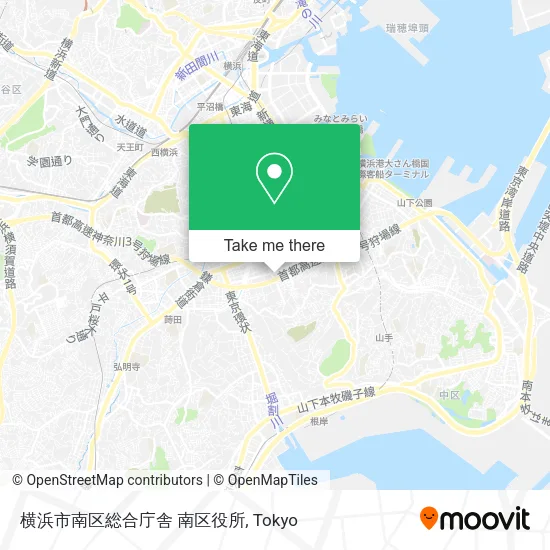 横浜市南区総合庁舎 南区役所 map