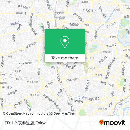 怎樣搭巴士去渋谷区的fix Up 表参道店 Moovit