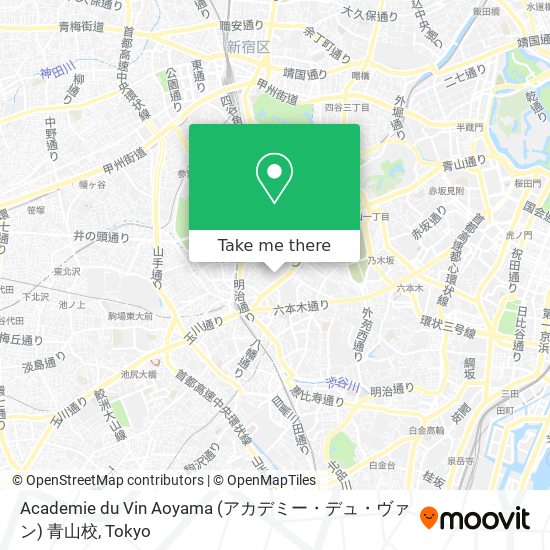 Academie du Vin Aoyama (アカデミー・デュ・ヴァン) 青山校 map