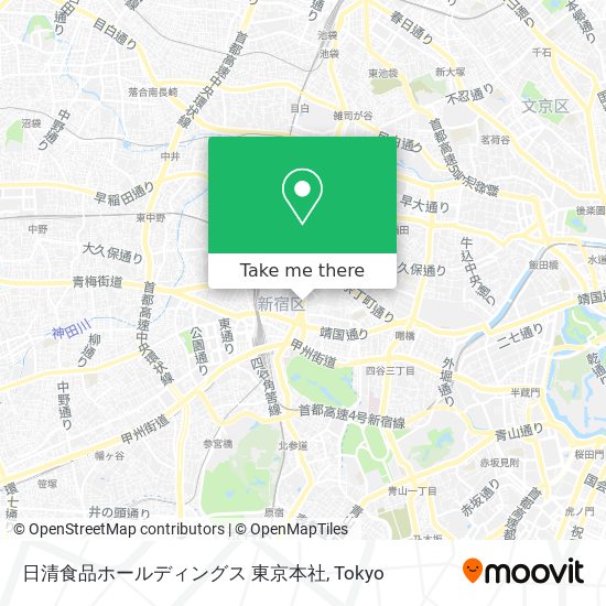 日清食品ホールディングス 東京本社 map
