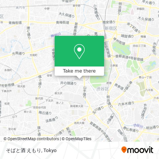 버스 으로 渋谷区 에서 そばと酒 えもり 으로 가는법 Moovit