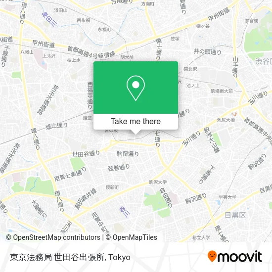東京法務局 世田谷出張所 map